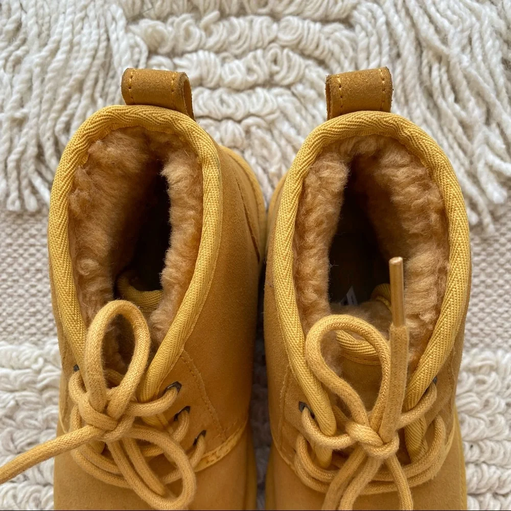 UGG girls' amber yellow Neumel II ankle boots 4